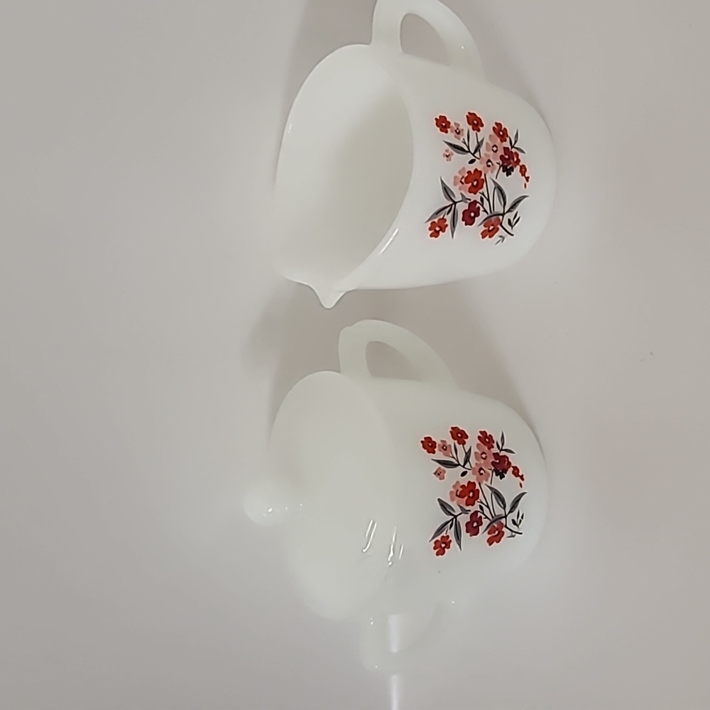 Fire King Primose Cream and Sugar set